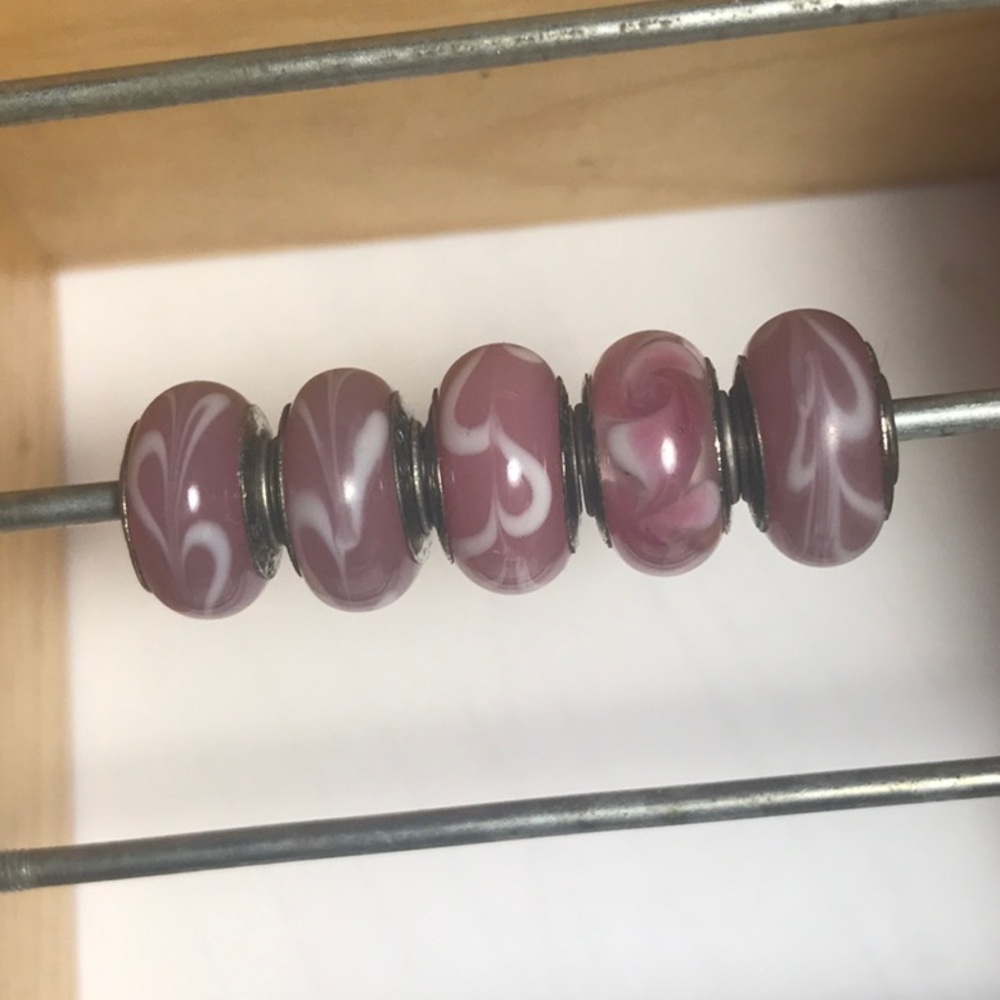 (Set of 5)5mm European Bead Charms SC18